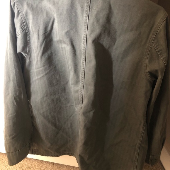 Army green button up light jacket! - Picture 4 of 6
